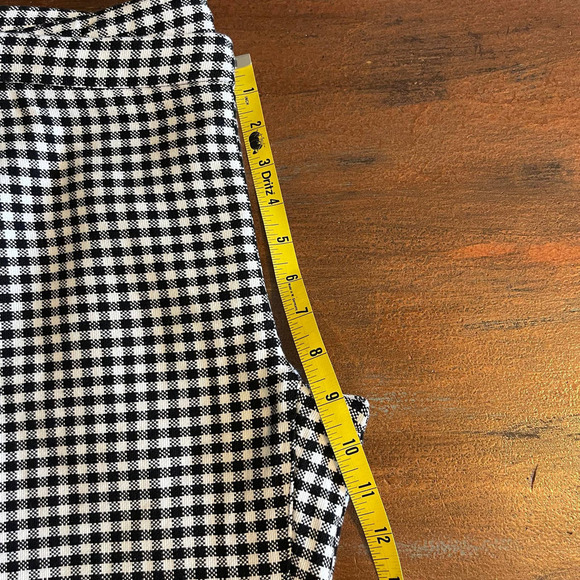 Free People Checkered Cropped Women's Pants Size 2 - Picture 8 of 10